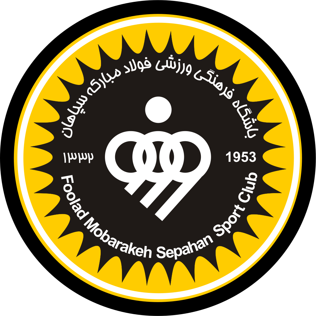 لوگو اصلی باشگاه فرهنگی ورزشی فولاد مبارکه با بکگراند شفاف و فرمت PNG