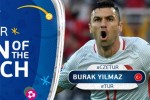 ایلماز؛ بهترین بازیکن بازی ترکیه - جمهوری چک