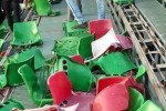 صندلی های فولادشهر توسط هواداران خوزستانی شکست