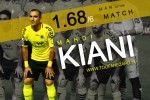 کیانی، برترین بازیکن میدان مقابل پیکان