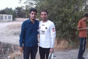 تصاویری از صادق با بازیکنان