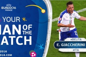 جاکرینی بهترین بازیکن ایتالیا و بلژیک