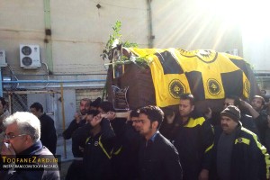 تشییع پیکر زنده یاد مهدی عرب به روایت تصویر