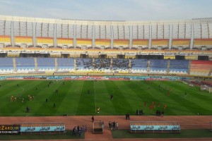 آماده سازی بازیکنان پیش از دیدار دو تیم سپاهان و پدیده