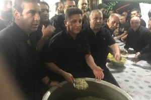 حضور امیرقلعهنویی در هیات علی پروین
