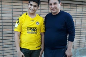 حضور هوادار روشندل در تمرین سپاهان