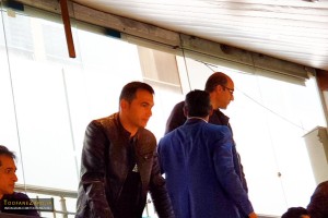 حضور پورقاز  در ورزشگاه نقش جهان