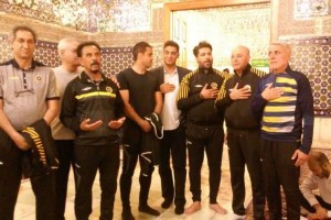 حضور كادر فني سپاهان در حرم امام رضا (ع)