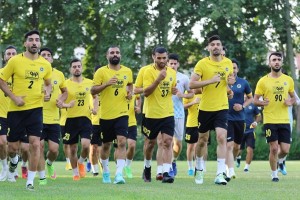 گزارش تصویری از تمرین  طلایی پوشان